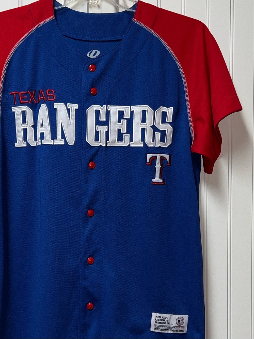 Dynasty Texas Rangers Jersey M Baseball